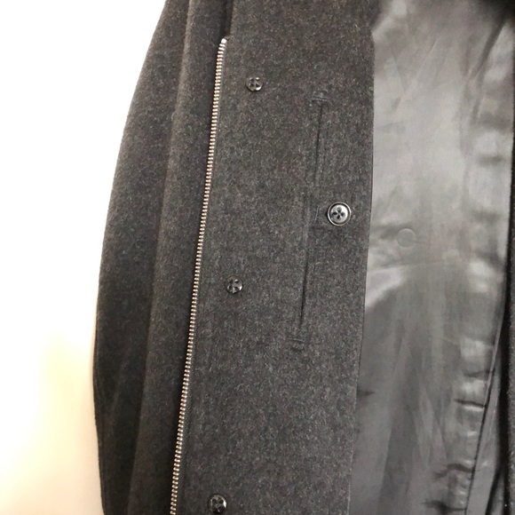 EUC Banana Republic Charcoal Wool Blend Coat - Picture 5 of 7